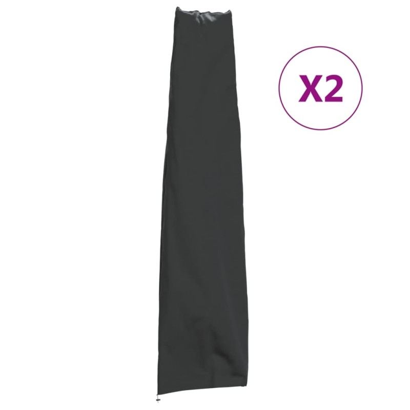vidaXL Cubiertas sombrillas jardín 2 uds tela Oxford 420D 190x50/30 cm vidaXL Cubiertas sombrillas jardín 2 uds tela Oxford 420D 190x50/30 cm