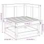 vidaXL Sofá de esquina de madera maciza de pino marrón miel vidaXL Sofá de esquina de madera maciza de pino marrón miel