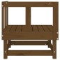 vidaXL Sofás de esquina de jardín 2 uds madera maciza pino marrón miel vidaXL Sofás de esquina de jardín 2 uds madera maciza pino marrón miel