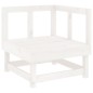 vidaXL Sofás de esquina de jardín 2 uds madera maciza de pino blanco vidaXL Sofás de esquina de jardín 2 uds madera maciza de pino blanco