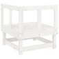 vidaXL Sofás de esquina de jardín 2 uds madera maciza de pino blanco vidaXL Sofás de esquina de jardín 2 uds madera maciza de pino blanco