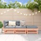 vidaXL Juego de muebles de jardín 3 pzas madera maciza abeto Douglas