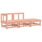 vidaXL Juego de muebles de jardín 3 pzas madera maciza abeto Douglas