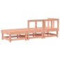 vidaXL Juego de muebles de jardín 3 pzas madera maciza abeto Douglas