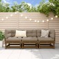 vidaXL Juego de muebles jardín 3 pzas madera maciza pino marrón miel vidaXL Juego de muebles jardín 3 pzas madera maciza pino marrón miel