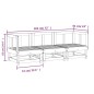 vidaXL Juego de muebles jardín 3 pzas madera maciza pino marrón miel vidaXL Juego de muebles jardín 3 pzas madera maciza pino marrón miel