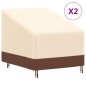 vidaXL Cubiertas tumbonas jardín 2 uds tela Oxford 600D 79x97x48/74cm