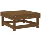 vidaXL Taburete de jardín madera maciza de pino marrón miel vidaXL Taburete de jardín madera maciza de pino marrón miel