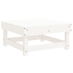 vidaXL Taburete de jardín de madera maciza de pino