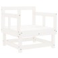 vidaXL Sillones de jardín 2 unidades madera maciza pino blanco vidaXL Sillones de jardín 2 unidades madera maciza pino blanco