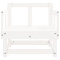 vidaXL Sillones de jardín 2 unidades madera maciza pino blanco vidaXL Sillones de jardín 2 unidades madera maciza pino blanco