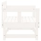 vidaXL Sillones de jardín 2 unidades madera maciza pino blanco vidaXL Sillones de jardín 2 unidades madera maciza pino blanco