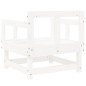 vidaXL Sillones de jardín 2 unidades madera maciza pino blanco vidaXL Sillones de jardín 2 unidades madera maciza pino blanco