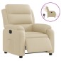 vidaXL Sillón reclinable eléctrico de tela crema vidaXL Sillón reclinable eléctrico de tela crema
