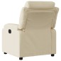 vidaXL Sillón reclinable eléctrico de tela crema vidaXL Sillón reclinable eléctrico de tela crema