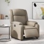 vidaXL Sillón reclinable eléctrico de cuero sintético color capuchino vidaXL Sillón reclinable eléctrico de cuero sintético color capuchino
