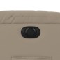 vidaXL Sillón reclinable eléctrico de cuero sintético color capuchino vidaXL Sillón reclinable eléctrico de cuero sintético color capuchino