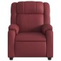 vidaXL Sillón reclinable eléctrico de cuero sintético rojo tinto vidaXL Sillón reclinable eléctrico de cuero sintético rojo tinto