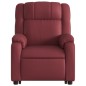 vidaXL Sillón reclinable elevable cuero artificial rojo tinto vidaXL Sillón reclinable elevable cuero artificial rojo tinto