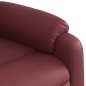 vidaXL Sillón reclinable elevable cuero artificial rojo tinto vidaXL Sillón reclinable elevable cuero artificial rojo tinto