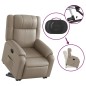 vidaXL Sillón reclinable elevable cuero artificial color capuchino vidaXL Sillón reclinable elevable cuero artificial color capuchino