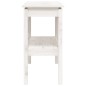 vidaXL Mesa consola de madera maciza de pino blanco 110x40x75 cm vidaXL Mesa consola de madera maciza de pino blanco 110x40x75 cm