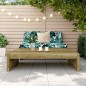 vidaXL Taburete de jardín madera de pino impregnada 120x80 cm vidaXL Taburete de jardín madera de pino impregnada 120x80 cm