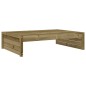 vidaXL Taburete de jardín madera de pino impregnada 120x80 cm vidaXL Taburete de jardín madera de pino impregnada 120x80 cm