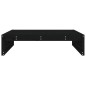 vidaXL Taburete de jardín madera maciza de pino negro 120x80 cm vidaXL Taburete de jardín madera maciza de pino negro 120x80 cm