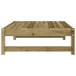 vidaXL Taburete de jardín madera de pino impregnada 120x80 cm vidaXL Taburete de jardín madera de pino impregnada 120x80 cm