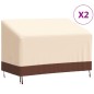 vidaXL Cubiertas banco 2 plazas 2 uds tela Oxford 600D 132x71x56/81 cm vidaXL Cubiertas banco 2 plazas 2 uds tela Oxford 600D 132x71x56/81 cm