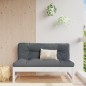 vidaXL Sofá central de jardín madera maciza de pino blanco 120x80 cm vidaXL Sofá central de jardín madera maciza de pino blanco 120x80 cm