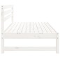 vidaXL Sofá central de jardín madera maciza de pino blanco 120x80 cm vidaXL Sofá central de jardín madera maciza de pino blanco 120x80 cm