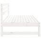 vidaXL Sofás centrales de jardín 2 uds madera de pino blanco 120x80 cm