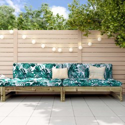 vidaXL Sofás centrales de jardín 2 uds madera impregnada pino 120x80cm