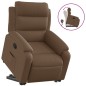 vidaXL Sillón reclinable elevable de tela marrón vidaXL Sillón reclinable elevable de tela marrón