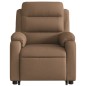 vidaXL Sillón reclinable elevable de tela marrón vidaXL Sillón reclinable elevable de tela marrón