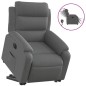 vidaXL Sillón eléctrico reclinable elevable de tela gris oscuro vidaXL Sillón eléctrico reclinable elevable de tela gris oscuro