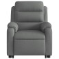 vidaXL Sillón eléctrico reclinable elevable de tela gris oscuro vidaXL Sillón eléctrico reclinable elevable de tela gris oscuro