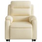 vidaXL Sillón eléctrico reclinable elevable de tela color crema