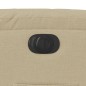 vidaXL Sillón eléctrico reclinable elevable de tela color crema