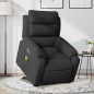 vidaXL Sillón de masaje eléctrico reclinable elevable tela negro vidaXL Sillón de masaje eléctrico reclinable elevable tela negro
