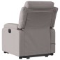 vidaXL Sillón de masaje eléctrico reclinable elevable tela taupé vidaXL Sillón de masaje eléctrico reclinable elevable tela taupé