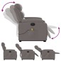 vidaXL Sillón de masaje eléctrico reclinable elevable tela taupé vidaXL Sillón de masaje eléctrico reclinable elevable tela taupé