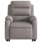 vidaXL Sillón de masaje eléctrico reclinable elevable tela taupé vidaXL Sillón de masaje eléctrico reclinable elevable tela taupé