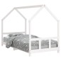 vidaXL Estructura de cama para niños madera de pino blanco 90x200 cm vidaXL Estructura de cama para niños madera de pino blanco 90x200 cm