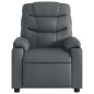 vidaXL Sillón reclinable eléctrico de cuero sintético gris vidaXL Sillón reclinable eléctrico de cuero sintético gris