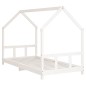 vidaXL Estructura de cama para niños madera de pino blanco 90x200 cm vidaXL Estructura de cama para niños madera de pino blanco 90x200 cm