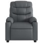 vidaXL Sillón de masaje reclinable eléctrico cuero sintético gris vidaXL Sillón de masaje reclinable eléctrico cuero sintético gris