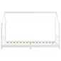 vidaXL Estructura de cama para niños madera de pino blanco 90x200 cm vidaXL Estructura de cama para niños madera de pino blanco 90x200 cm